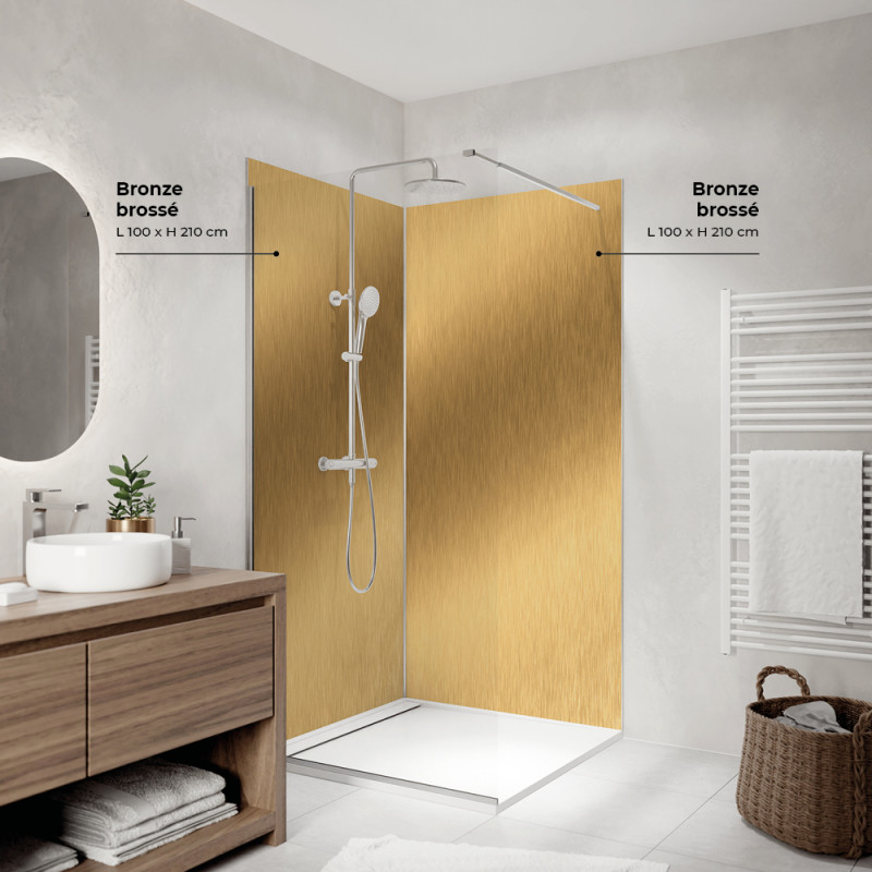Panneau mural Bronze Brossé – Élégance raffinée - déco-K-in