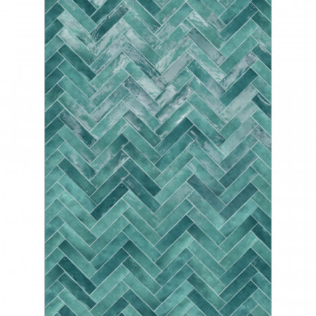 Panneau mural Chevron bleu...
