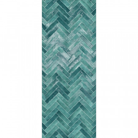 Panneau mural Chevron bleu...