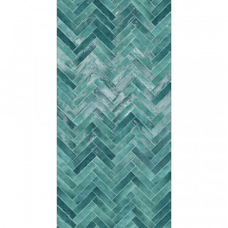 Panneau mural Chevron bleu...