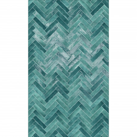 Panneau mural Chevron bleu...