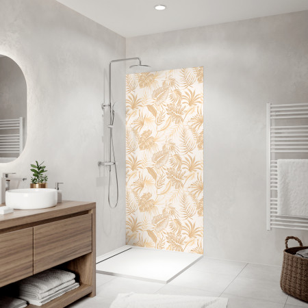 Panneau mural Feuillage beige