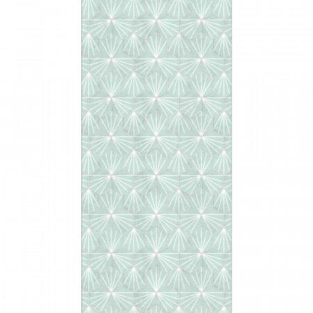 Panneau mural Hexagone vert...