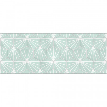 Panneau mural Hexagone vert...