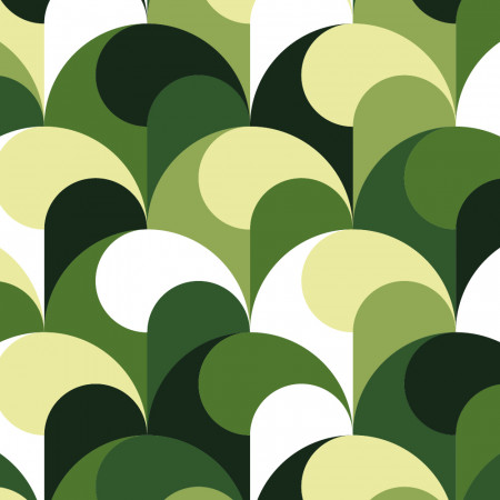 Panneau mural Seventies vert