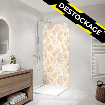 Panneau mural Feuillage beige