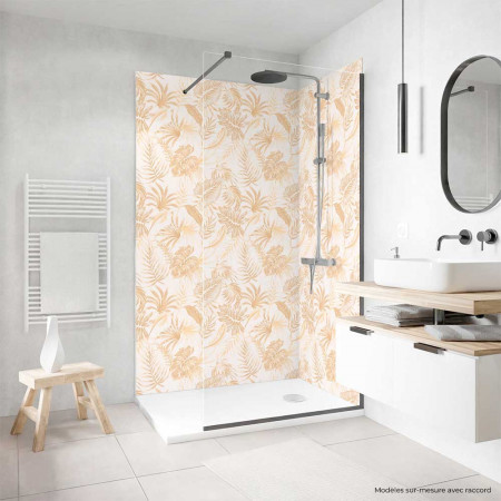 Panneau mural Feuillage beige