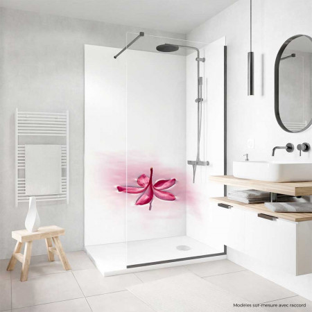 Panneau mural Plumeria pink